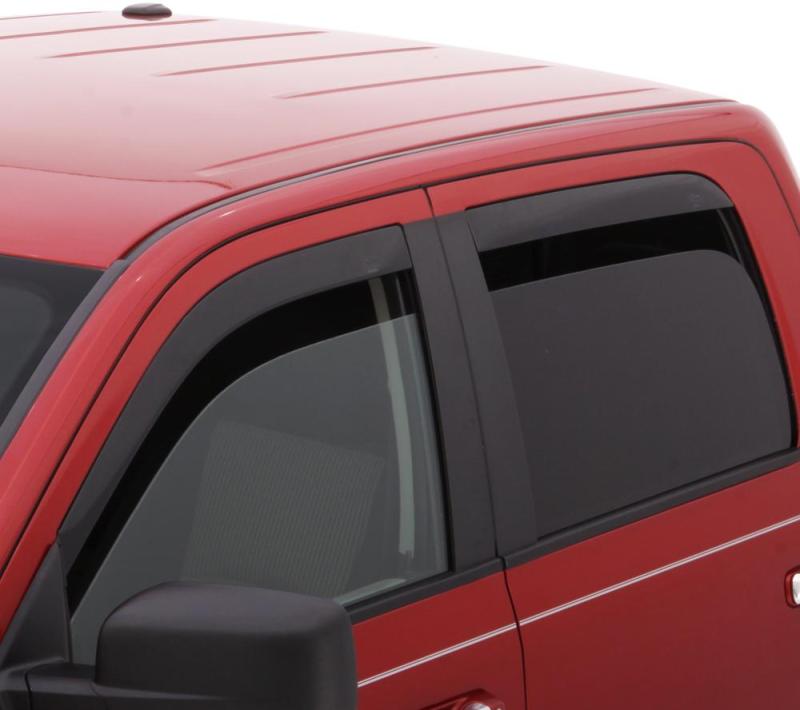 AVS 07-18 Jeep Wrangler Unlimited Ventvisor Low Profile Deflectors 4pc - Smoke