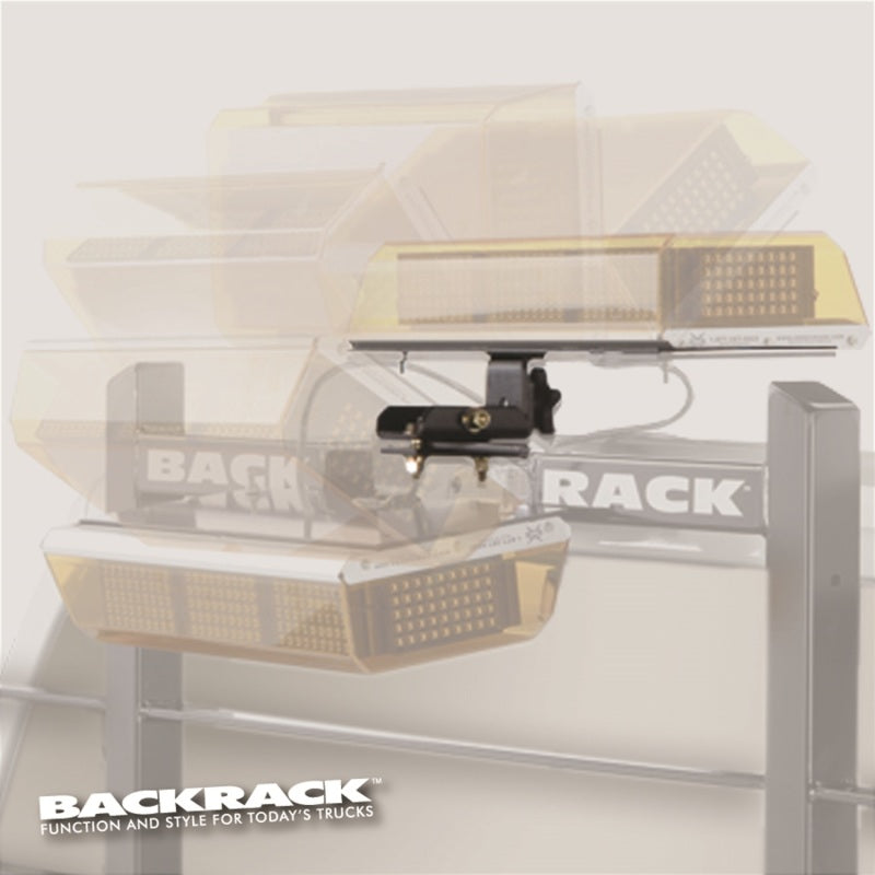 BackRack Light Bracket 16in x 7in Base Center Mount Folding