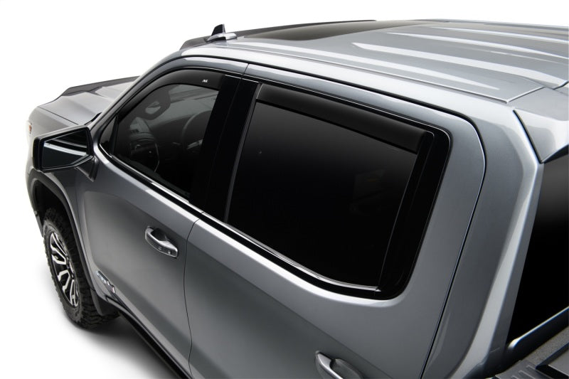 AVS 15-18 Chevy Colorado Crew Cab Ventvisor Low Profile Window Deflectors 4pc - Matte Black